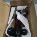 TOPTOW Trailer Hitch Tri-Ball Mount with Hook, Black Balls, with Lock, Fits for 2 inch Receiver