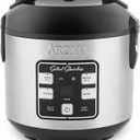 AROMA Select Stainless Rice Cooker, 4-Cup (Uncooked) / 8-Cup (Cooked), 2 Qt, Stainless Steel Inner Pot, Multicooker, Steamer, Stainless Steel, ARC-914SBDS