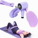 ZADBP Thigh Trainer [2026 Upgraded], 12-80LB Thigh Trainer Thigh Exerciser, LED Pelvic Floor Exercise Devices, 360 Inner Thigh Exerciser, Thigh Hip Trainer Kegel Excerciser with 50LB Resistance Band