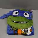 Jay Franco Nickelodeon Teenage Mutant Ninja Turtles Mutant Mayhem Leonardo Nogginz Set - 40 x 50 Inch Blanket & Plush Pillow Set, Kids Super Soft 2 Piece Set