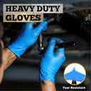 TitanFlex Heavy-Duty Blue Disposable Nitrile Gloves, XL, Case of 1000, 6-mil, Fully Textured, Powder-Free, Latex-Free