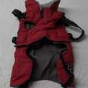 Doglay Dog Jacket Waterproof Dog Coat with Harness Built in, Christmas Puppy Winter Coat Reflective Turtleneck Puffer Snow Jackets for Medium Dogs, M