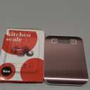 Mik-Nana Food Scale Pink, 10kg/22lb Digital Kitchen Scale Weight Grams and Oz for Baking and Cooking, 1g/0.1oz Precise Graduation, Easy Clean Stainless Steel