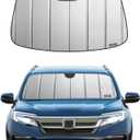 Windshield Sunshade for Honda Pilot 2016-2021, Ridgeline 2017-2021. Without Sensing Camera - Safeguard (2016-2021 Pilot without sensing camera, Grey(Safeguard))