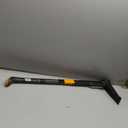 Fiskars Stand-Up Weed Puller Tool, 4 Serrated Stainless Steel Claws Grip Roots for Permanent Removal, Reinforced Foot Platform Penetrates Tough Soil, Easy-Eject & Ergonomic Offset Handle, 39