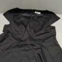 Kingfancy Women Vintage 1950s Dress Retro Cocktail Party Swing Dresses with Cap Sleeves Black XL