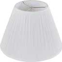 Aspen Creative 33137, Mushroom Pleated Traditional Spider Lamp Shade, Pleated White, 9" Top x 18" Bottom x 13" Slant, 9x18x13"
