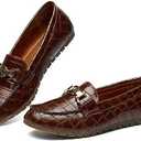 VERDASCO Women's Loafers Comfort Slip-Ons Flat Work Shoes Casual Moccasins Penny Loafers Lady Dress Shoes, Size -9