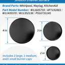 W11605759 Stove Burner Cap Set Fit for Whirlpool/Maytag/KitchenAid/Jenn-Air/Amana Stoves, Replace AP7192865 W11435570 W11352138 PS16731145, 4 Pcs