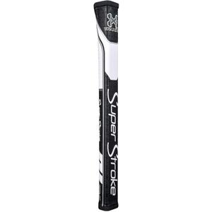 SuperStroke Traxion Pistol GT Golf Putter Grip, Advanced Surface Texture that Improves Feedback and Tackiness, Minimize Grip Pressure with a Unique Parallel Design, Multi Color, Black/White