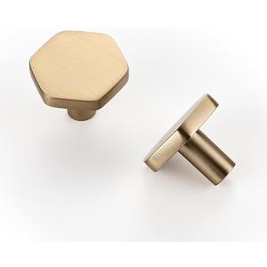 HOME EDIT 30 Pack Champagne Bronze Solid Kitchen Cabinet Knobs, Zinc Alloy Door Knobs, Cabinet Hardware, Gold Dresser, Drawer Knobs, Drawer Pulls