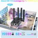 2026 WiFi Extender Signal Booster for Home, 15555 Sq.ft Long Range Internet Repeater-95% Faster,Strongest Wireless Router Amplifier w/Ethernet Port,Mesh Wi-Fi Repeater Support 99% Devices,1-Tap Setup