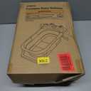 Collapsible Baby Bathtub for Newborns with Thermometer and Soft Floating Cushion Portable and Foldable Travel Baby Boy Bath Tub for Infants to Toddler 0-36 Month (Green)