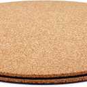 Cork Plant Coasters - Double Layered 12 Inch Planter Coasters, Absorbent Cork Plant Mats for House Plants, 2 Pcs
