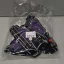 Timos Dog Harness Large Sized, No Pull with Neck Lockable Snap,No Choke Front Clip Dog Reflective Harness,Adjustable Metal Rings 3 Buckles,Easy Control Handle for Large Dogs Purple XL