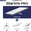 Starlink Mini Case, Mini Protective Cover Liquid Silicone Case for Starlink Satellite Dish, Accessories for Starlink Portable Protective Cover Shell with Black Sticker, Green