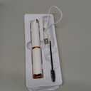 Heated Eyelash Curler - 2-in-1 Clip-Type Design, 3 Temperature Modes, USB Rechargeable Electric Eyelash Curler, Natural Curling 24H Long-Lasting Curl, Gift for Women, White-ED