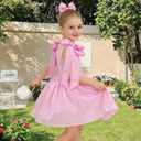 KLFFLGID Girls Satin Flower Girl Dress for Wedding Tulle Ball Gown Sleeveless Princess Party Dress for Birthday (Purple)