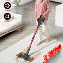 Cordless Vacuum Cleaner, 8-in-1 Vacuum Cleaners for Home, 45Mins Runtime Anti-Tangle Stick Vacuum with LED Display, 3 Modes Suction, Lightweight Vacuum for Hardwood Floor/Carpet/Pet Hair