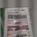 Lacoste Men's Cotton Stretch Lacoste Diagonal Print Trunks, 3-Pack (Large, Navy Blue/Dog Rose/Ladybird Red)