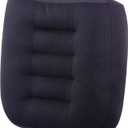 WSGJHB Large Seat Cushion, Extra Thick Booster Seat Cushions for Office Chairs Long Sitting Office Workers, Car Drivers, Relieves Back Pain, Breathable, Anti-Slip, 20x20x6 inchs, Black