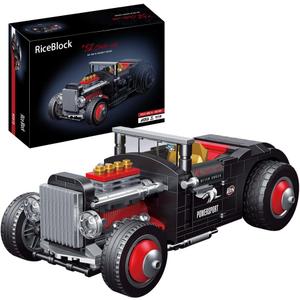RiceBlock 452 Pieces Champion Car Building Blocks Toys Gifts for Kids Boys Aged 6+, Retro Raceing Car Building Blocks Sets, DIY Building Kit