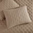 Beige Cloud California Cal King Size Quilt Bedding Sets with Pillow Shams, Oversized Tan Lightweight Bedspread Coverlet, Taupe Camel Soft Cute Bed Cover for All Season