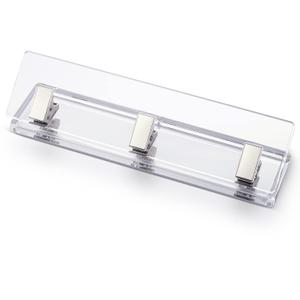 Acrylic and Silver Standard 3 Hole Punch,10 Sheet Capacity, Desktop Hole Puncher 3 Ring, Office Desktop Accessory, Clear/(Silver)