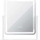 Vanity Mirror with Lights 17.5 Inch Hollywood Makeup Mirror with 3 Light Modes 360 Degree Rotation Height Adjustable 1X 10X Magnification Smart Touch Control and Phone Holder White