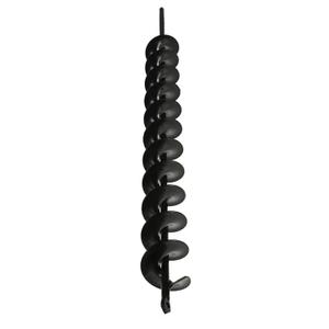 2in Wide 24in Long Metal Earth Augers Drill Bit, Garden Plant Flower Bulb Auger Rapid Planter Bulb Compatible Auger Machine Head with 3/8in Diameter Non-Slip Hex Shank