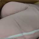 Momcozy Pregnancy Pillows for Sleeping, U Shaped Full Body Maternity Pillow for Side Sleeping - Support for Back, Legs, Belly, HIPS, 57 Inch, Pink