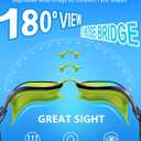 Swim Goggles, Unisex Adult Swimming Goggles Anti Fog Anti UV No Leakage Wide View for Men Women Youth