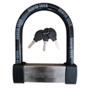 Heavy Duty Anti Theft Alarm U Lock for E-Bikes, Scooters, Motorcycles - 16mm Stainless Steel, 3 Keys, Weatherproof, Silver