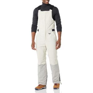 Amazon Essentials Men's Water-Resistant Insulated Snow Bib Overall (XX-Large, Grey Ivory Color Block)