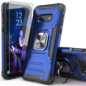for Galaxy S10E Case with Screen Protector,Shockproof Drop Test Slim Fit Case with Car Mount Kickstand Lightweight Protective Cover for Galaxy S10E, Blue