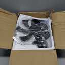 DLLT Caged Ceiling Fan with Light: 20" Farmhouse Fandelier with Lights and Remote & APP - Black Rustic Semi Flush Mount Bladeless Ceiling Fans Enclosed Fan for Bedroon Kitchen Living Dining Room