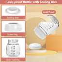 15mm Pump Parts Compatible with Spectra S1/S2/9 Plus,Spectra Replacement Pump Parts,Full Set Replace Include 15mm Flange, Duckbill Valve, Backflow Protector, Tubing and Bottle