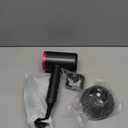 Ionic Hair Dryer with Diffuser, Powerful 1800W Blow Dryer for Women & Men, Fast-Drying Hair Dryer with Nozzle for Home, Salon, Travel (Dark Gray)