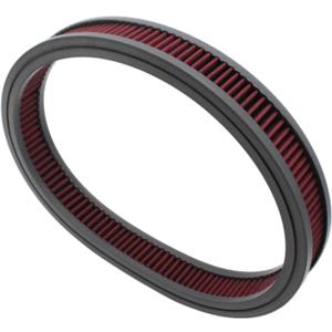 14" X 2" Air Filter Element Air Cleaner High Flow Replacement Washable and Reusable Round Cotton Fiber - Fits for Buick Chevrolet GMC Mopar Oldsmobile Pontiac-Red