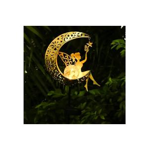 ZKLiLi Solar Lights Garden Decorations,Moon Fairy Light,Solar Statues Outdoor Decor,Warm LED Light for Pathway Lawn Patio Courtyard Gifts for Mom Grandma Women
