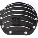 Fit for Dana 25 27 30 10-Bolts Rear Differential Cover with Gasket & Bolts & Drain Plug Replacement for Jeep Grand Cherokee Wagoneer, Wrangler JK, CJ5, CJ6, CJ7, Comanche (4907 Black)