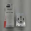 ENERLITES 50 Amp 125/250V Range Receptacle Outlet, for RV, EV, Welder, Oven, Stove, 3-Pole, 4 Wire (10, 8, 6, 4 AWG Copper Only), NEMA 14-50R, 66500-W, White