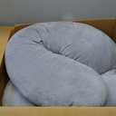 Momcozy Pregnancy Pillows for Sleeping, U Shaped Full Body Maternity Pillow with Removable Cover - Support for Back, Legs, Belly, HIPS for Pregnant Women, 57 Inch Pregnancy Pillow for Women, Grey