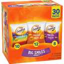 Goldfish Crackers Big Smiles Variety Pack with Cheddar, Colors, and Pretzels, Snack Packs, 30 Ct (EXP 06/21/26)