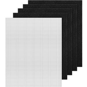 D480 Replacement Filter D4 Compatible with Winix D480 Air Purifier Part No. 1712-0100-00, Includes 1 H13 Grade True HEPA and 4 Activated Carbon Filters (1+4)