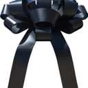 CarBowz Big Car Bow, Giant 30" Bow, Non Scratch Magnet, Weather Resistant Vinyl Fully Assembled (Black)