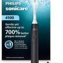 Philips Sonicare 4100 Series Electric Toothbrush - Sonic Toothbrush with Advanced Sonic Technology, Pressure Sensor, Two Intensity Settings, Smartimer & Quadpacer, Black, Model HX3681/24