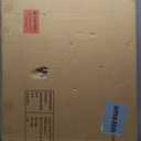 DWANTON Dog Crate Furniture with Cushion, Wooden Kennel Table with Double Doors, Indoor Dog House, Large Size, 38.5" L, Greige