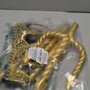 Gold Neptune Poseidon Trident and Gold King Crowns,Plastic Trident Staff Foam Crowns Cosplay Set,Halloween Costume Accessory Props