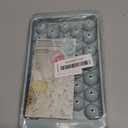 WIBIMEN Ice Cube Tray with Lid - Round Ice Tray for Freezer with Lid - Ice Cube Trays for Freezer (One Tray Only) (1"-1 PACK, Blue)